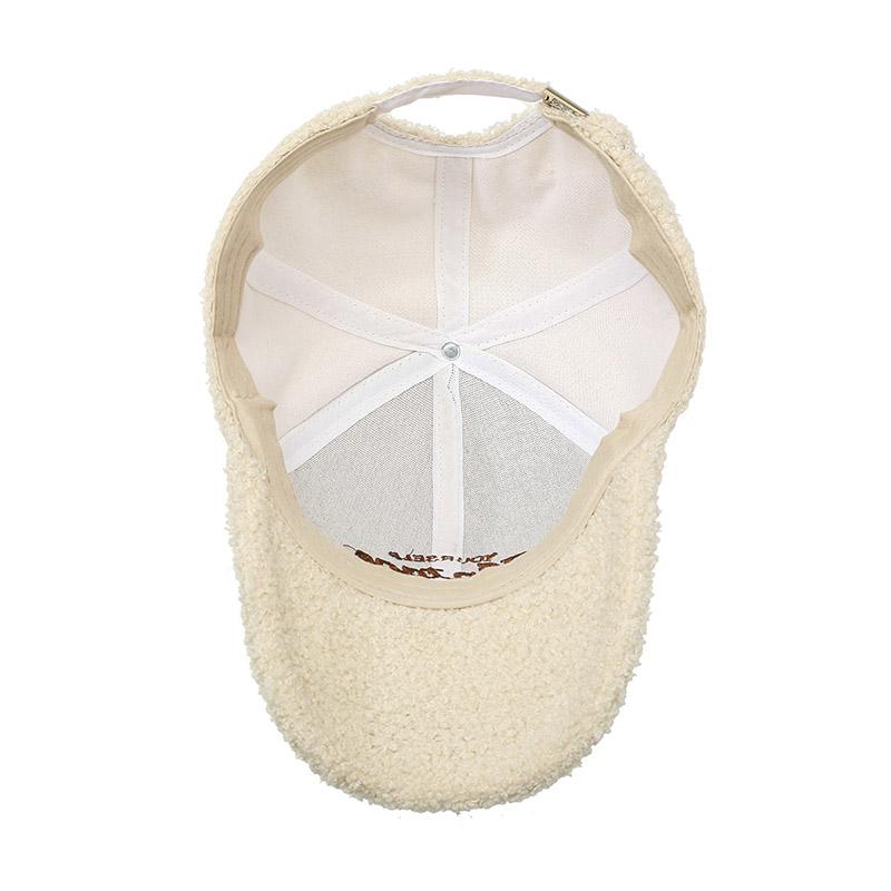Teddy Plush Warm Baseball Cap Fashionable Versatile Duckbill Hat