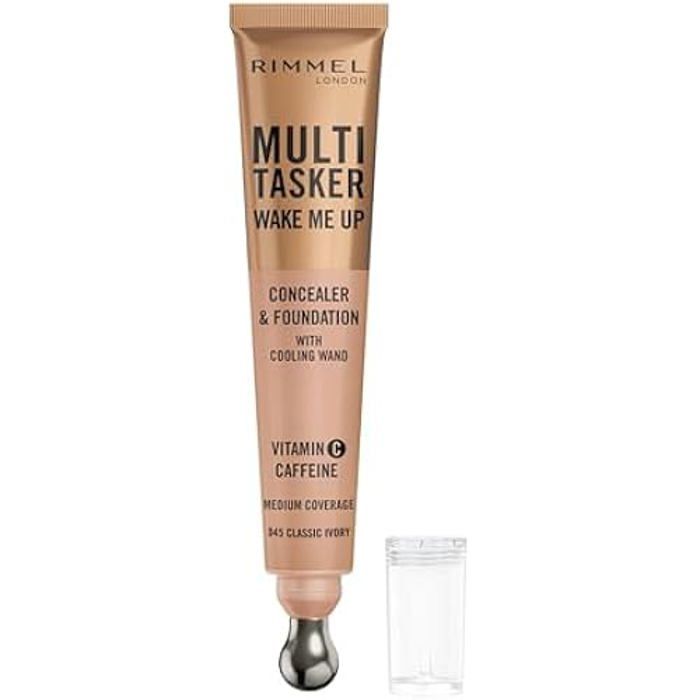 Concealer und Foundation - RIMMEL - Wake Me Up - 45 - Rose Vanilla - 20ml - Ohne Duftstoffe