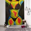 Abstract Female Body Art Tapestry Colorful Modern Wall Decor Boho Chic Living Room Bedroom Artistic Home Decoration