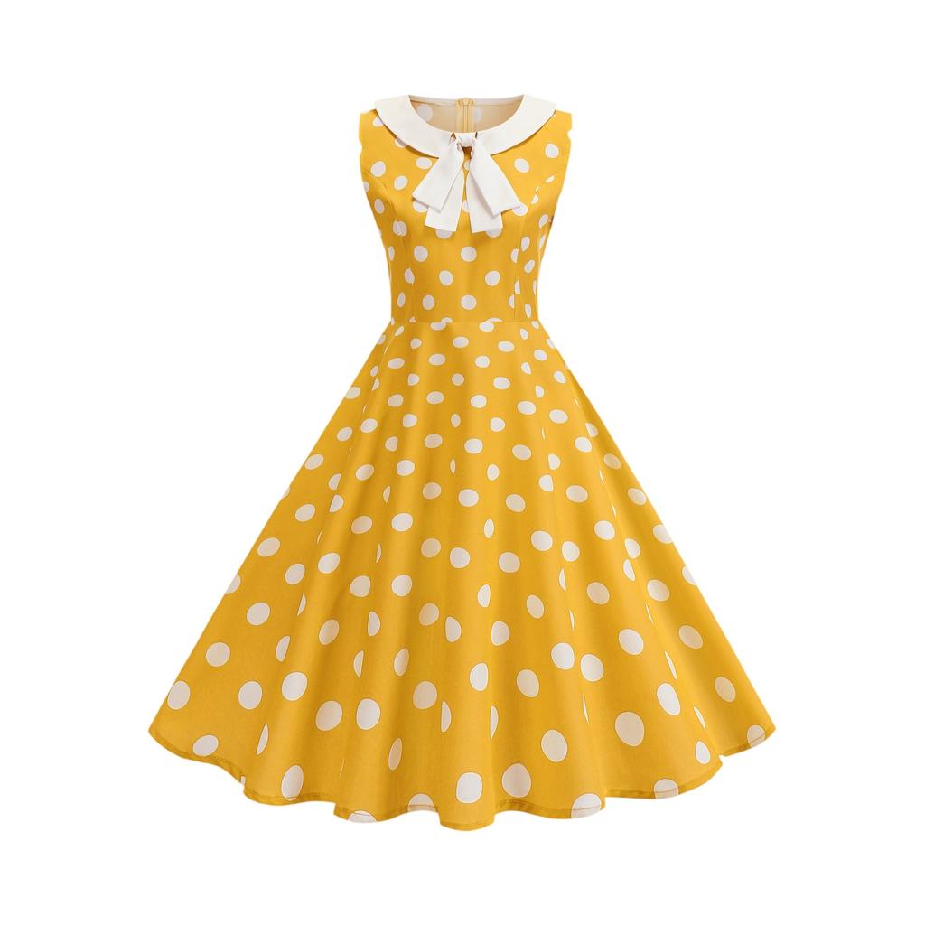 Női divatos színes ujjatlan ruha