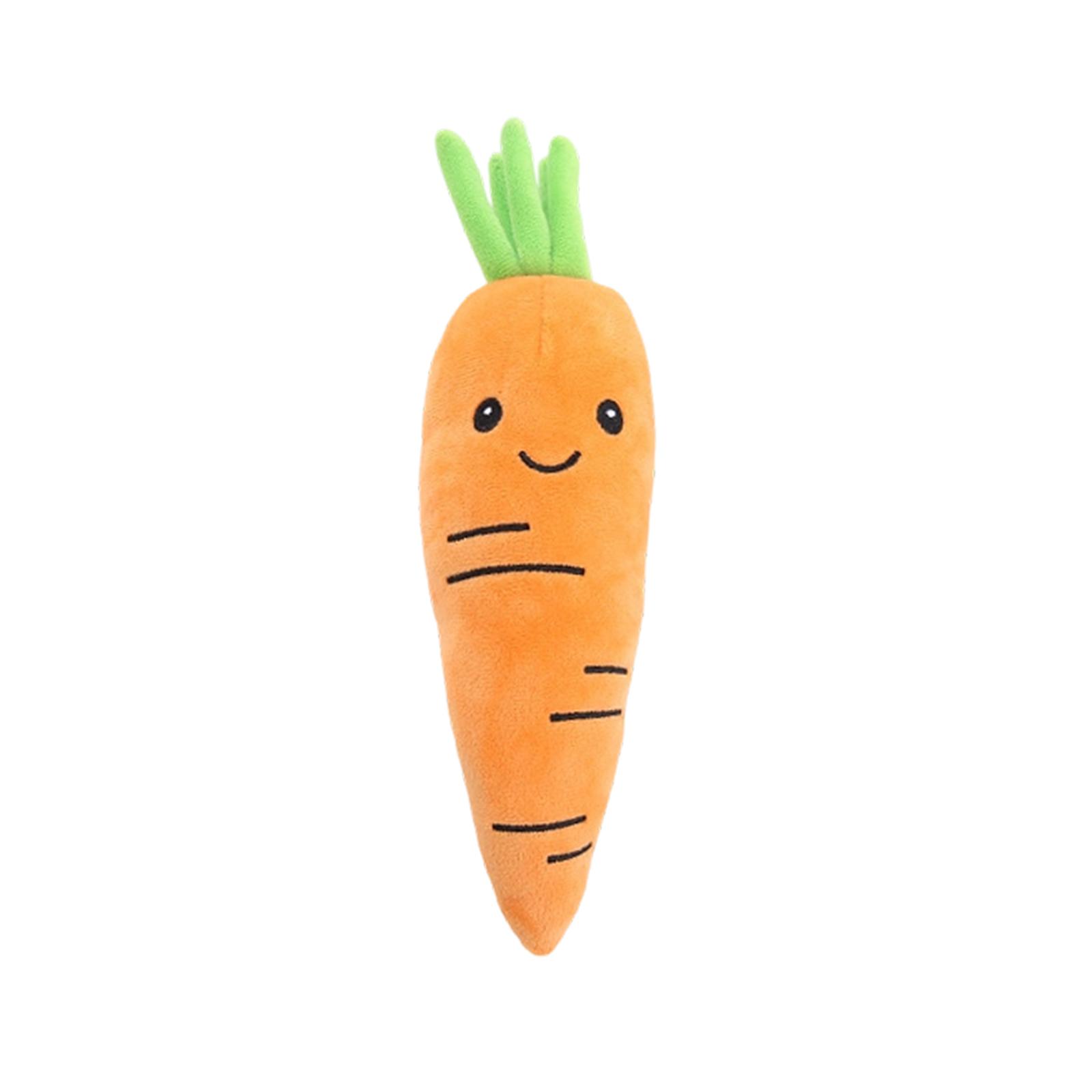 

Cute Fruit & Vegetable Plush Squeaky Toy For Pet, Soft Sound Toy With Adorable Cartoon Shape One Size