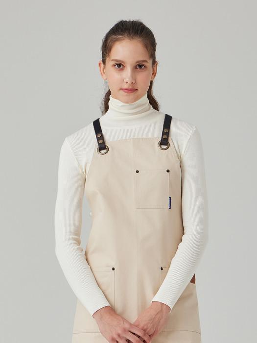 GONG APRON ALL-IN-ONE (EARL GREY) WHITE