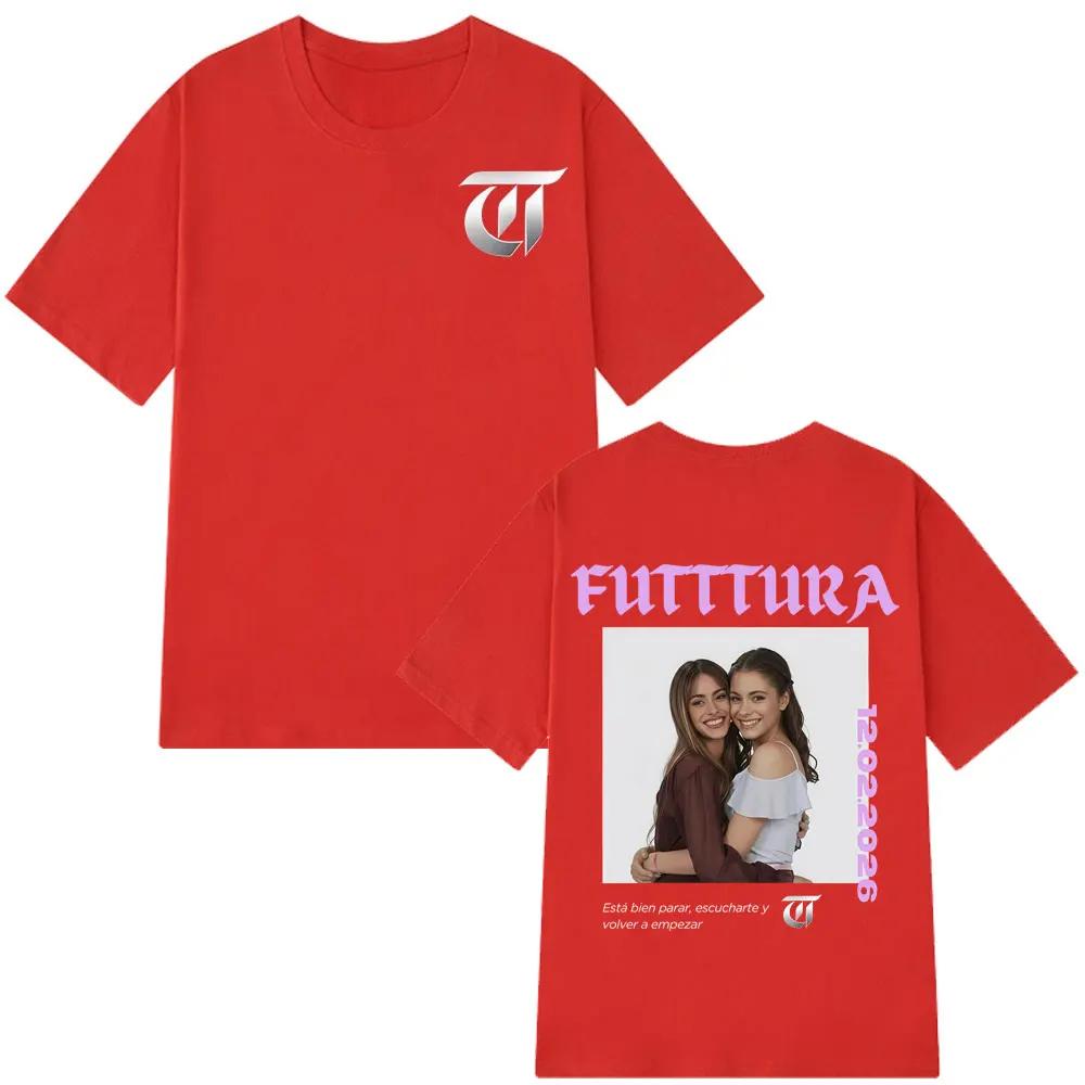 

Singer TINI STOESSEL Futtura Album 2026 Tour Tshirt Unisex Women Fashion Tshirt Shortsleeved Cotton Casual Oversized Tshirts S