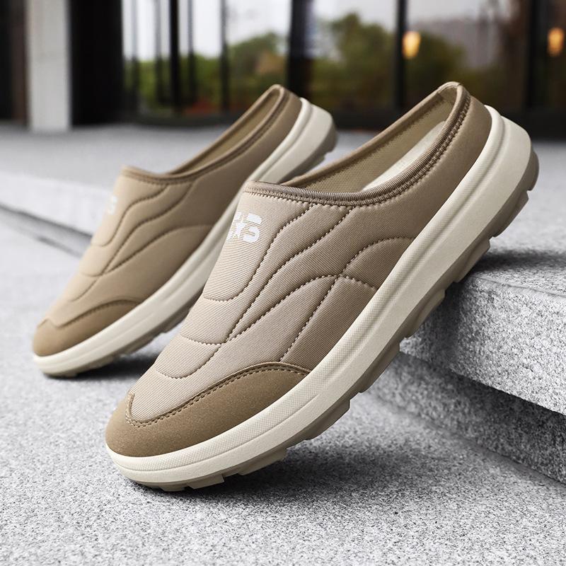 Men's Shoes Summer New Half Slippers One-pedal Casual Shoes Breathable and Comfortable Dad Shoes Lightweight and Versatile Single Shoes