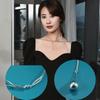 Knotted Water Droplets, A Necklace, Pull Collar, Collarbone Chain, Niche Design, Fashionable And Exquisite, Versatile Silver-Plated Collar.