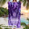 Beach Towel Austria Wien FC Print Custom Name Text Soft Towel for Swimming Pool