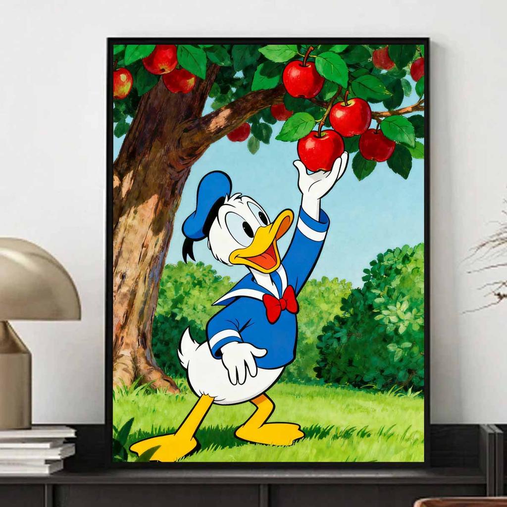 Disney Donald Duck picking apples 5D handmade diy diamond painting kit, home wall decoration