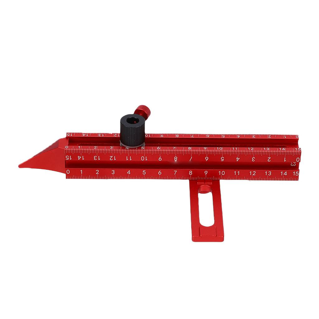 Woodworking 4 Sided Guiding Ruler with Scale Aluminum Alloy Magnet Position Marking Tool for Cabinets Ceilings Frame