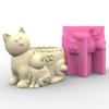 Succulent Planter Silicone Molds Cat Flower Pots Epoxy Resin Mould for DIY Candle Holder Pen Holder Vase Mold Home Decor