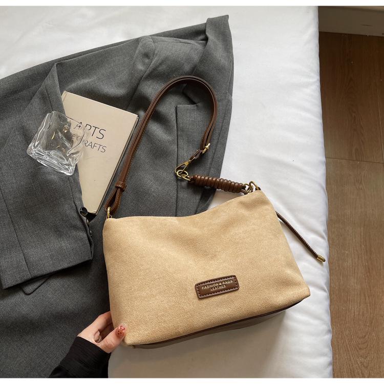 2025 Minimalist Retro Suede Crossbody Shoulder Bag for Women