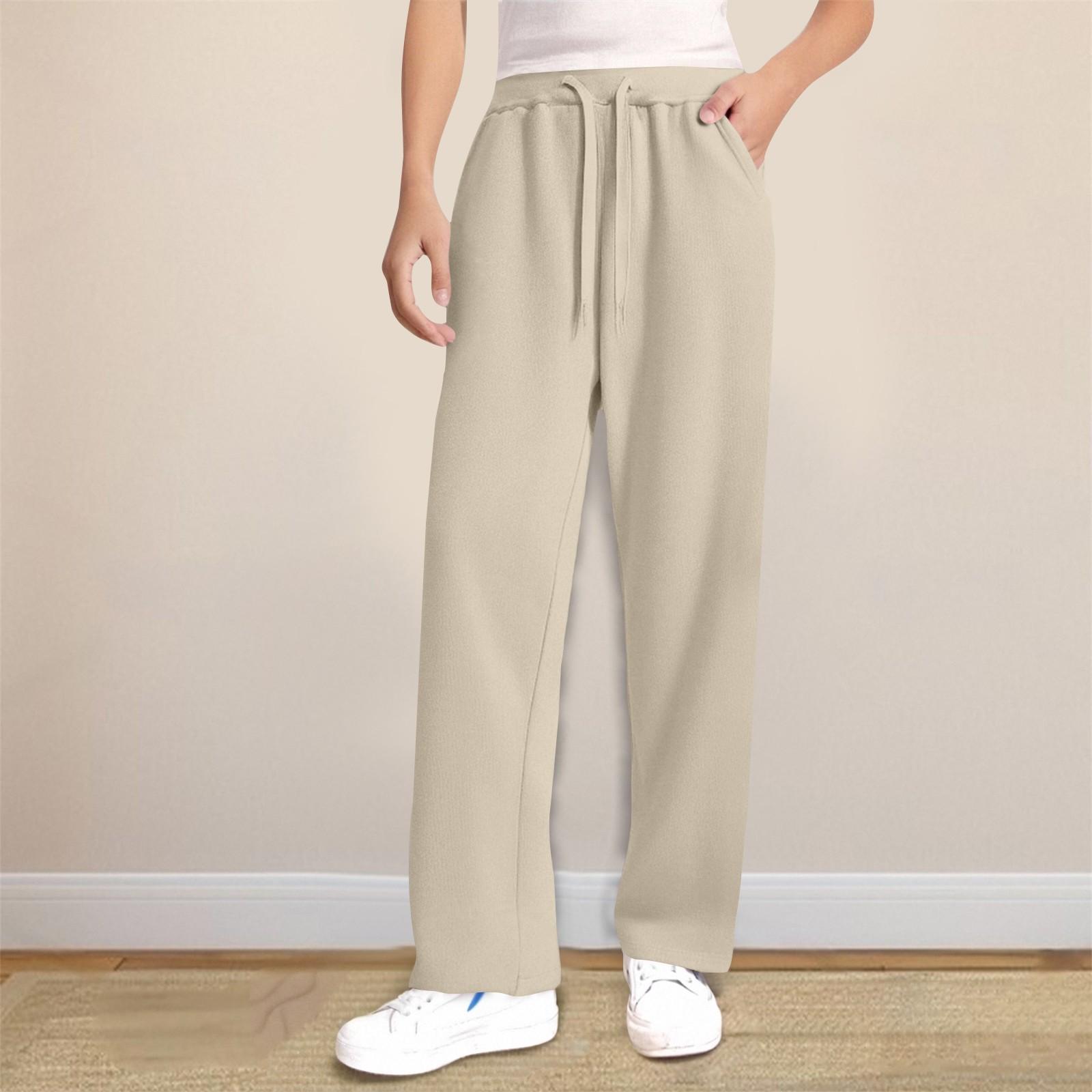 

Children s Casual Pants Fashion Loose Wide-leg Casual Children s Wear Sweatpants 110 бежевий