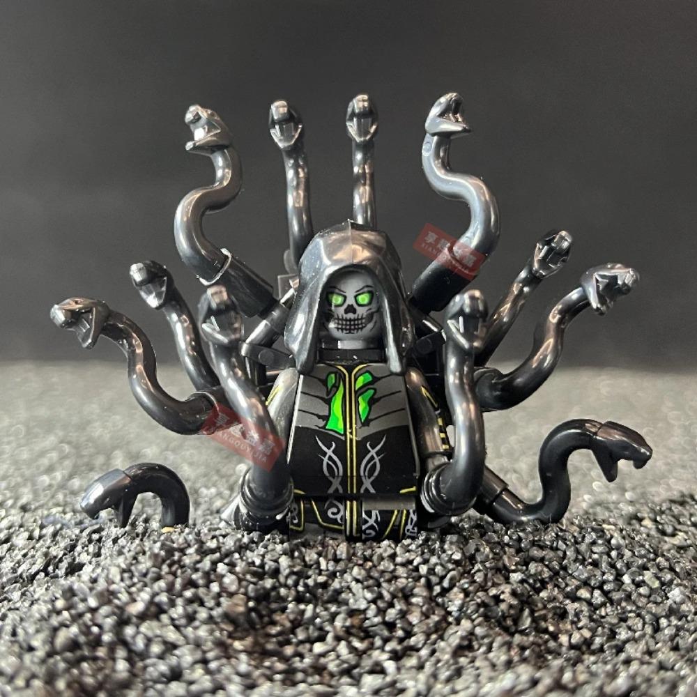 Ny Halloween Skrekkfilm Skjelett Helt Byggeklosser Modell Klosser mini Actionleketøysfigurer Leketøy gave til barn