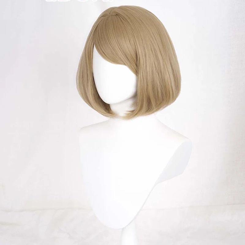 

Парик для косплея Эшли Грэм, короткие термостойкие синтетические волосы для ролевых игр на Хэллоуин + шапочка для парика One Size