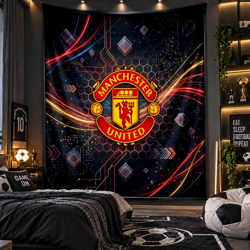 Wandbehang Tapisserie Manchester United Drucktuch für Wohnzimmer Schlafzimmer Heimdekoration