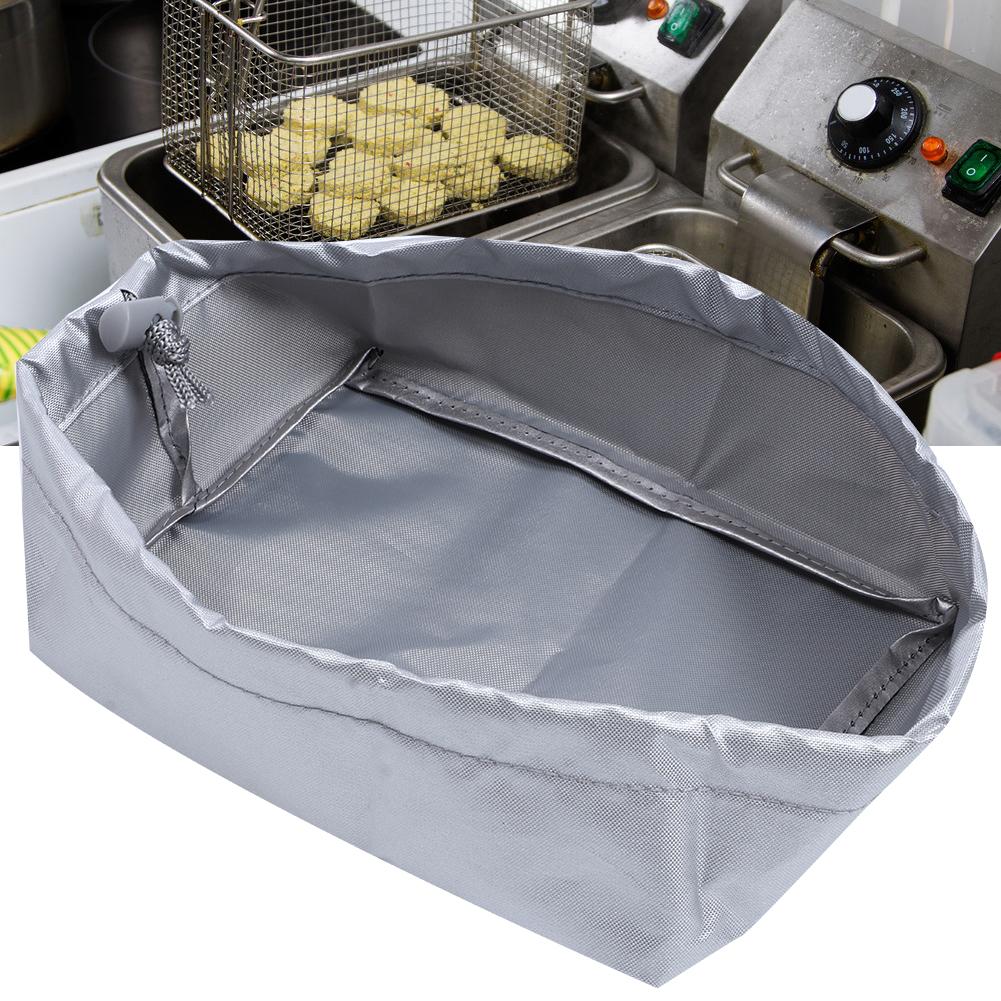 20x15x8cm 420D Oxford Cloth Fryer Dust Cover Frying Machine Outer Protective Cover for Home UseSilver