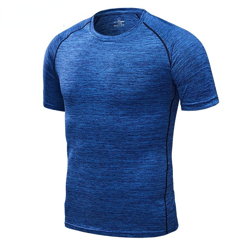 CANGHPGIN Fitness Short-sleeved Men's Yoga Wear Round Neck Loose Exercise Fitness T-shirt Size L-6XL