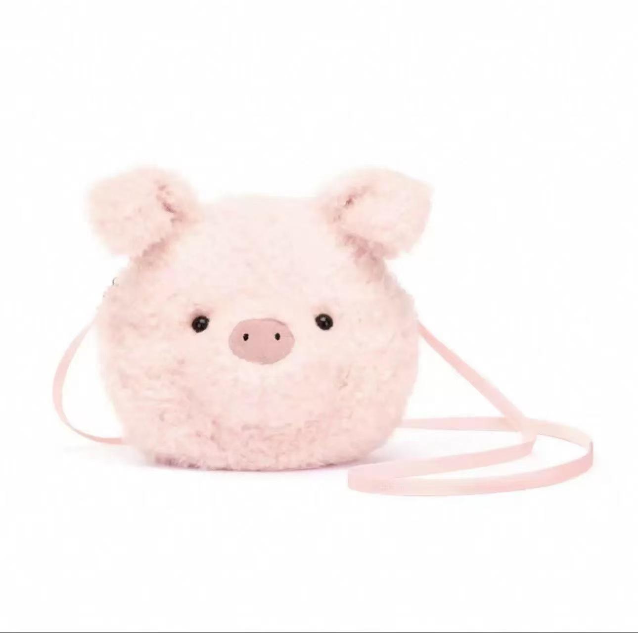 Chose One Jelly Crossbody Tas: Kopje Koffie, Croissant, Ontwerp met Berenkop met Rits One Size with Dust Bag white