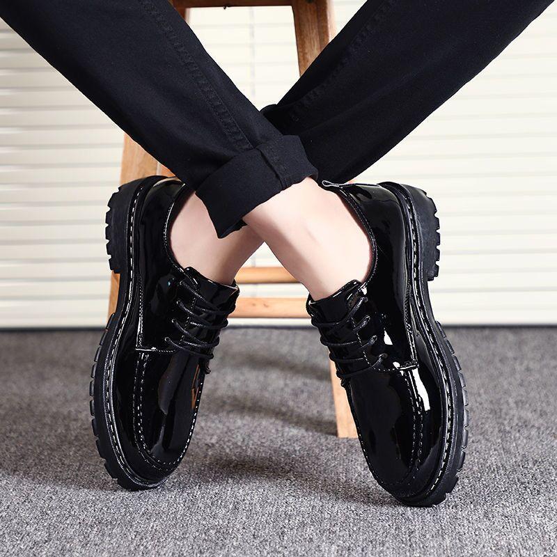 

Мужская кожаная повседневная обувь, модные кожаные туфли на плоской подошве, кроссовки чистого черного цвета, теплые, на толстой подошве, мягкие, низкие, новые дизайнерские туфли для мужчин 44 чёрный