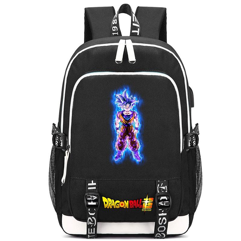 Anime Dragon Ball Canvas Backpack for Boy Girl Back To School Book Bag Anti Theft Travel Bag Student Waterproof Backpack Men Women Travel Leisure Bag