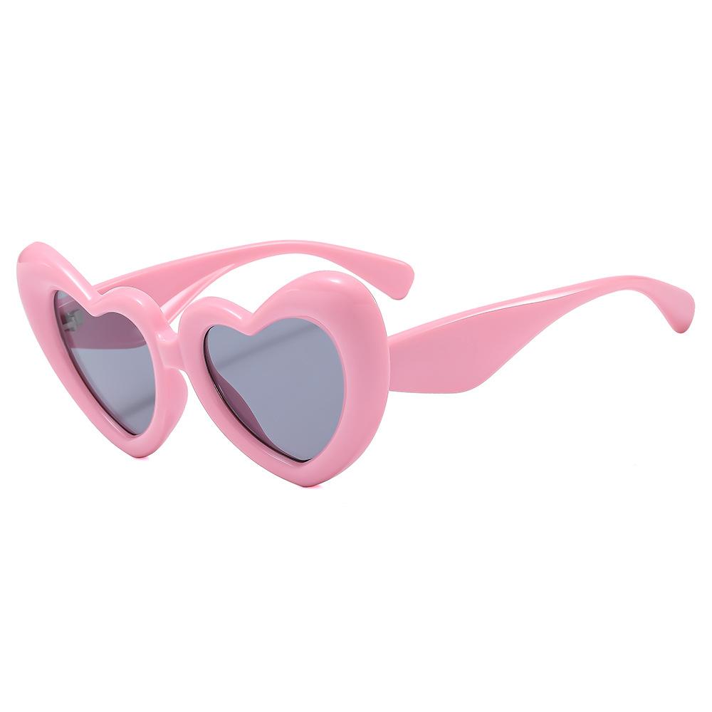 JYL Sunglasses Heart Cross Border Uv Protection Inflatable Sweet Use 40031 A-18083