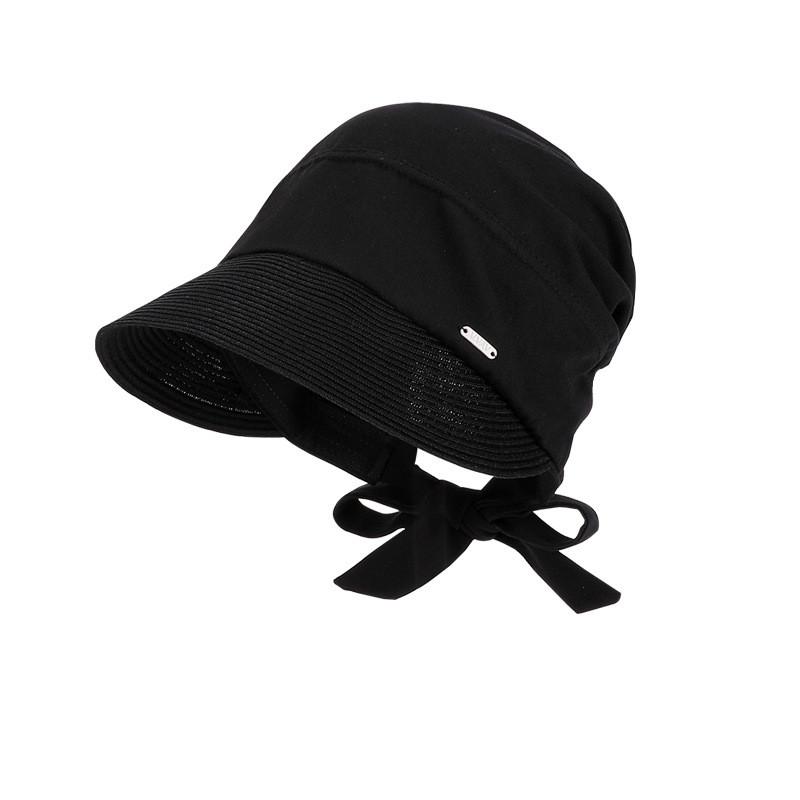 Sun Protection Straw Hat For Women With Ties Foldable Breathable Summer Sun Hat For Casual Outdoors
