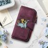 Cute Raccoon Print Long Wallet Multifunctional Large Capacity Portable Purse for Daily Use