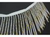 Handmade Beaded Long Tube Curtain Lace - 11cm Performance Dance Costume Accessory
