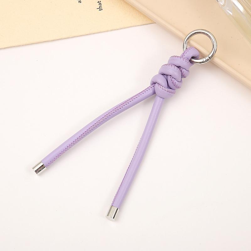 Multi-Function Pu Leather Keychain Backpack Hanging Rope Versatile  Keychain Backpack Decoration Accessories Gifts