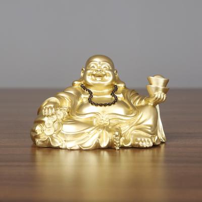 Messing Maitreya Buddha Figur Haus Büro Großer Bauch Yuanbao Maitreya Schreibtisch Mini Kleine Buddha Statue Dekoration Handwerk