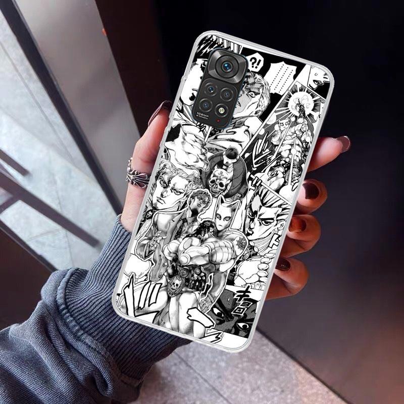 

JoJo Kira Yoshikage Killer Queen Phone Case For Xiaomi Redmi Note 10 11 12 13 14 15 Pro Plus 11S 12S 14S 11T 11E 10S Soft TPU Ba Redmi Note 13 Pro 4G