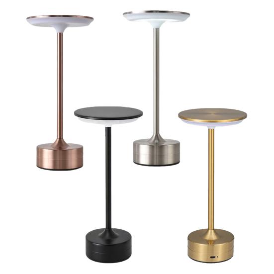 Touch Control LED Lamp Rechargeable Night Light with 3 Color Temperatures Portable Cordless Nightstand Light for Bedside Desk &Restaurant