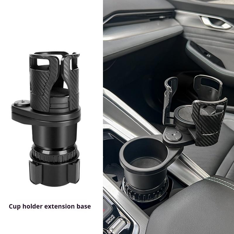 

2 In 1 Vehicle Mounted Slipproof Cup Holder 360 Degree Rotating Water car Cup Holder Multifunctional Dual Holder Auto Accessorie