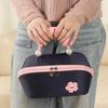 Double Zipper Cloud Pillow Makeup Bag Pearl Travel Toiletry Bag Handheld Cosmetic Bag  Ladies