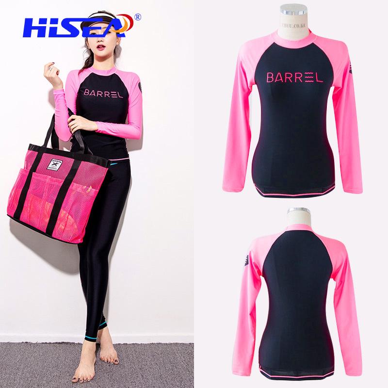Korean Style Women's Jellyfish Diving Suit - Slim Fit, Sun Protection, Quick-Dry Long Sleeve for Snorkeling