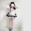 Sweet Maid Outfit Women Anime Maid Costume Fancy Dress Cosplays Costume Maid Dress with Sock Headwear Apron Bustel