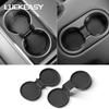 LUCKEASY Cup Pad for Tesla Model Y Launch 2025 Juniper Center Console Cup Coaster Back Row Anti-Slip Cup Pad Accessories TPU