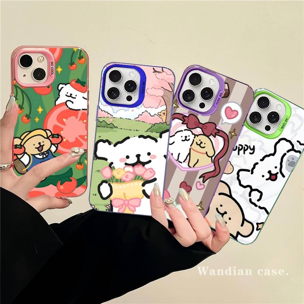 Maltese Cute Line Puppy Dog For IPhone 17 16 15 14 13 12 11 Pro Max Plus Matte Color Back Phone Cover