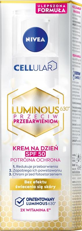 Nivea Cellular Luminous630 Anti-Discoloration Day Cream Spf 50 40Ml