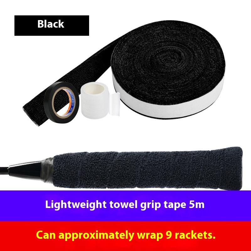 1Set 5m/10m Towel Glue Grip Badminton Tennis Racket Overgrips Tape Racket Grip Grip Non-slip Tape Band Sweat Badminton