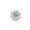 2/4Pcs Sparkling Rhinestone Flower Shaped Metal Button Suitable For Decorative Buttons On Clothing