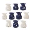 Ceramic Tea Light Candle Holder Small Essential Oil Burner Wax Melt Warmer Aromatherapy Aroma Diffuser for Home Bedroom Decor