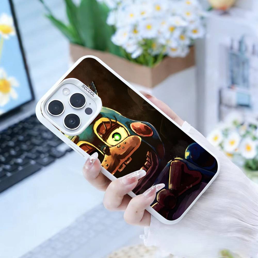 Five Nights at Freddy's  Phone Case For iPhone 16,15,14,13,12,17,Pro,MAX white Matte Shockproof Cover