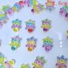 New Colorful Gradient Turtle Charm Resin Refrigerator Magnet Turtle Figurine Cute Cartoon Decorative Turtle Mini Ornament