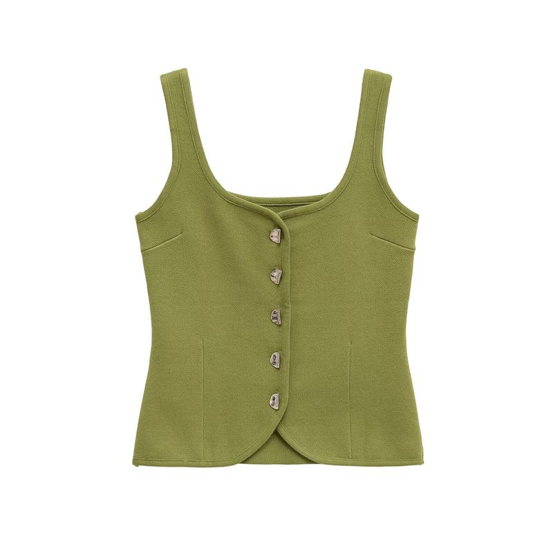 Kaslead New Arrival Women's Fashion Style Fashion Plain Stitch Corset Vest 5536038