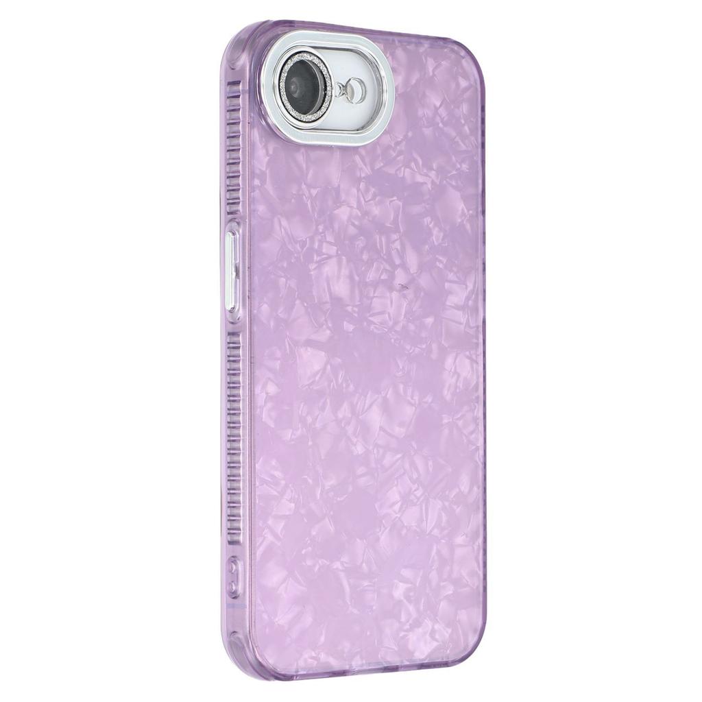 Husă pentru iPhone 16e Design IMD Rezistentă la șocuri PC+TPU Acoperire Telefon cu Folie Lentilă Sticlă