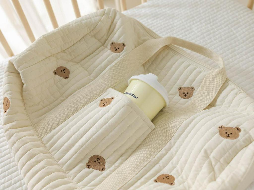 Pastoral Embroidery Travel Bag - Large Capacity, Lightweight, Portable Boston Messenger Handbag