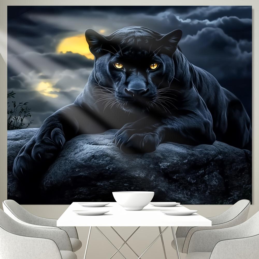 2D plane, 1 modern leopard and moon-themed animal, suitable for indoor, outdoor and garden use