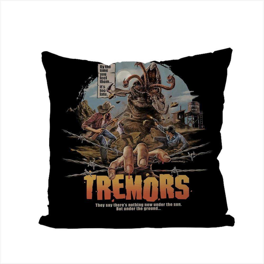 

TTremors Movie Pillow Case For Car Sofa Decorative Home Doublesided Print Plush Square Throw Pillow Cushion Cover 30x30cm