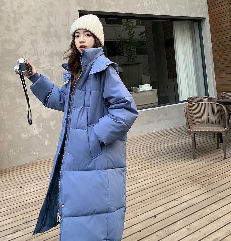 Thickened down cotton-padded clothes, women's loose long over-the-knee winter jackets, cotton-padded jackets, new models are popular this year