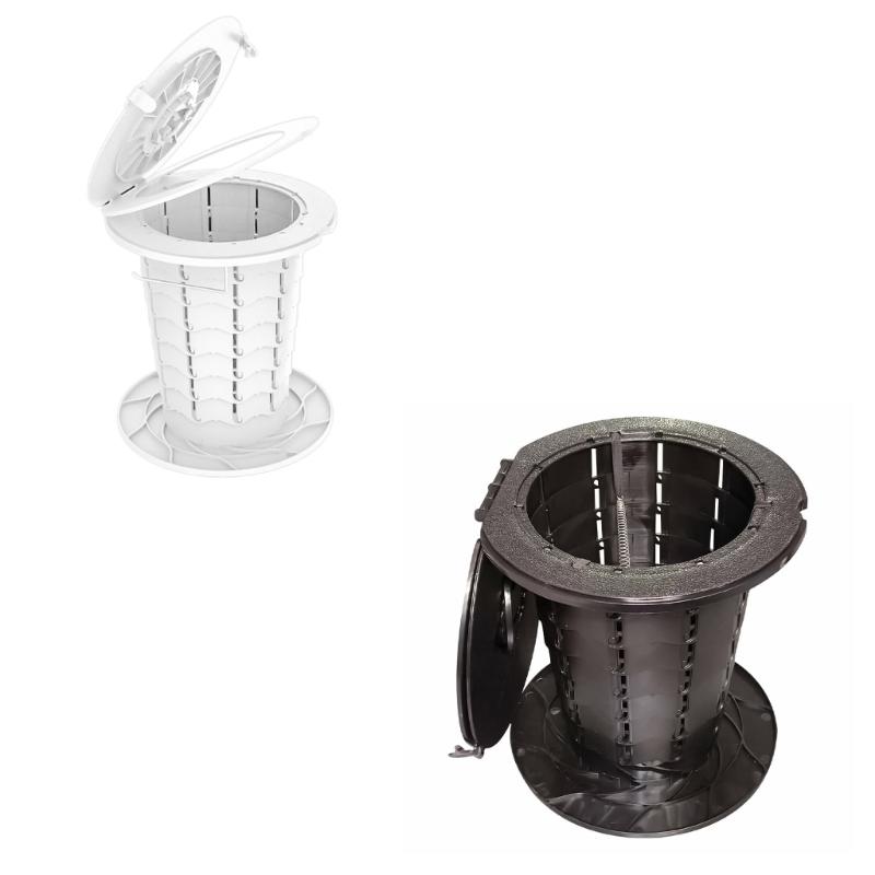 Outdoor Travel Toilet for Fishing, Hiking, Campervan, Folding Camping Toilet Portable Toilet for Adults with Lid & Seats